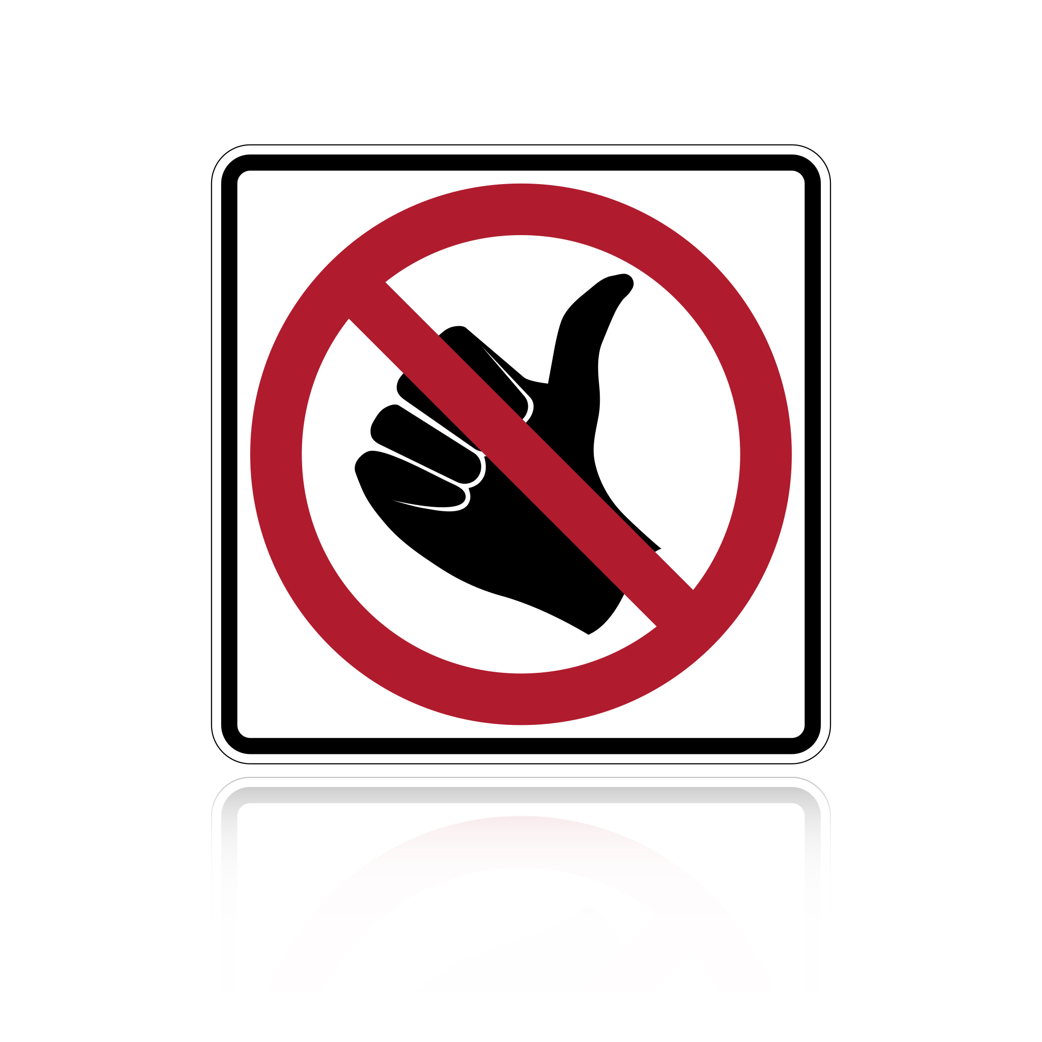 No Hitchhiking Sign MUTCD R9-4 | Traffic & Road Safety