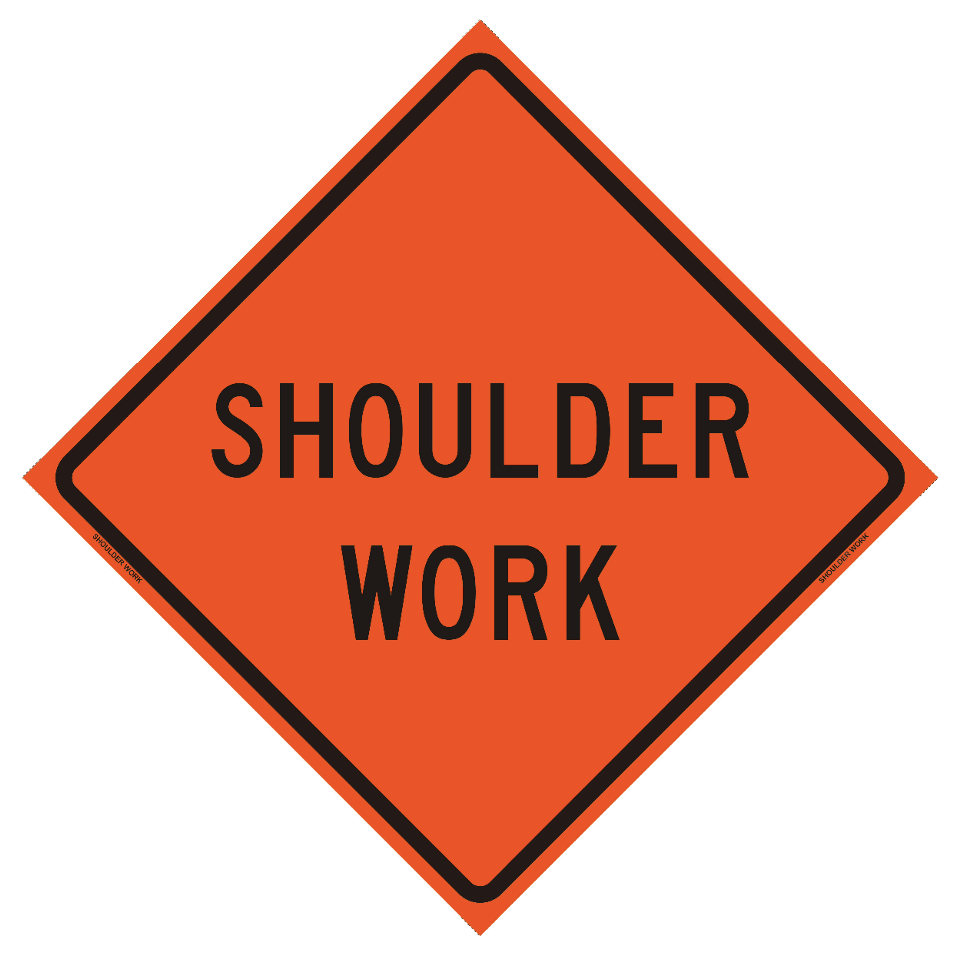 Ledlighting Solutions Shoulder Work Roll Up Traffic Sign