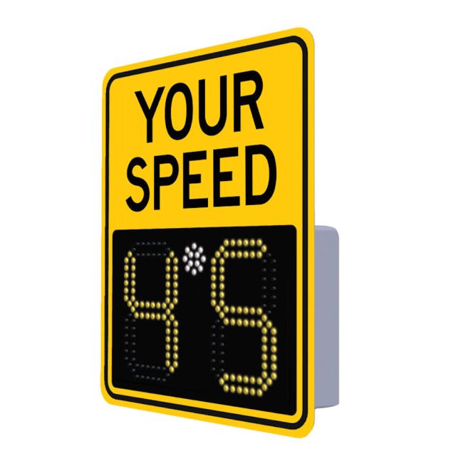 Solar LED Radar Speed Sign - EV11 with universal mounting bracket