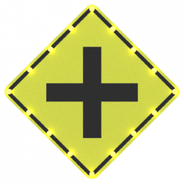 Cross Road Sign W2-1 - Traffic Safety Supply Company