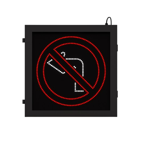 No Left Turn R3-2 Blank Out Sign