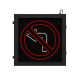 No Left Turn R3-2 Blank Out Sign