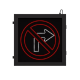 No Right Turn R3-1 Blank Out Sign
