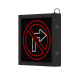 No Right Turn R3-1 Blank Out Sign