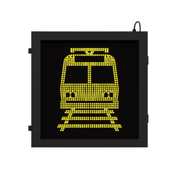 Light Rail Transit Vehicle Approaching W10-7 Blank Out Sign