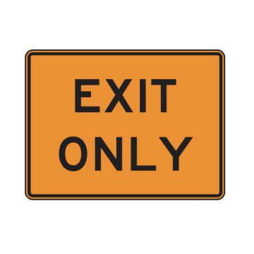 MUTCD E5-3 Exit Only