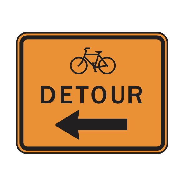 ledlighting-solutions.com: MUTCD M4-9c Detour (Bicycle)