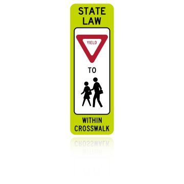 MUTCD R1-6B In-Street Schoolchildren Crossing