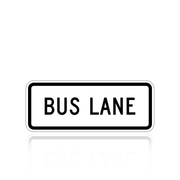 MUTCD R3-5GP Bus Lane (plaque)