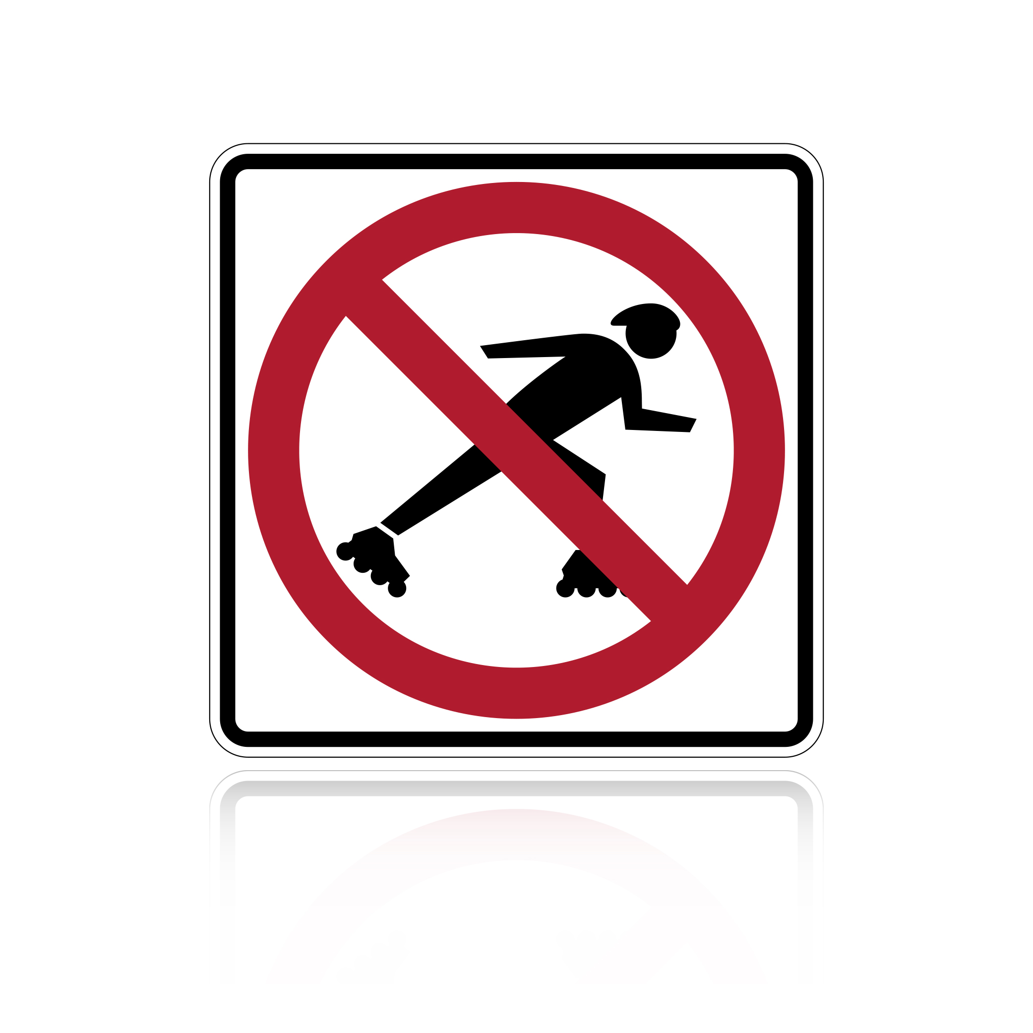 Mutcd R9 MUTCD R9-13 No Skaters Sign