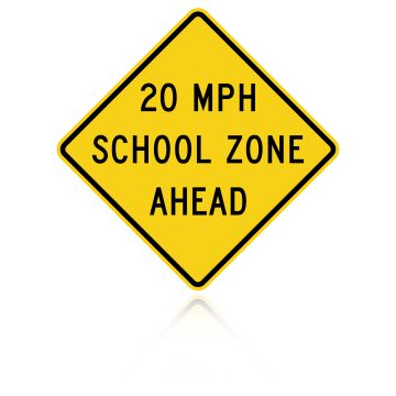 MUTCD S4-5A School Speed Zone Ahead