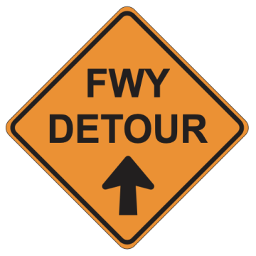 MUTCD SC9 (CA) Alternate Freeway Detour