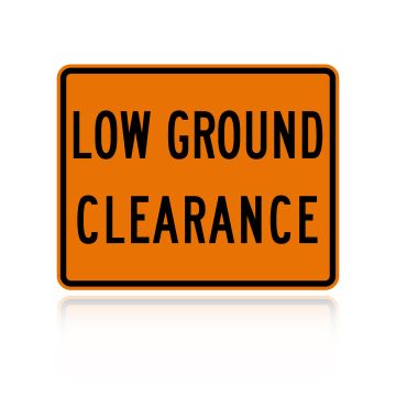 MUTCD W10-5P Low Ground Clearance (plaque)