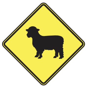 MUTCD W11-17 Sheep