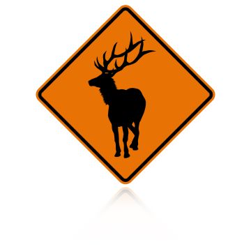 MUTCD W11-20 Elk