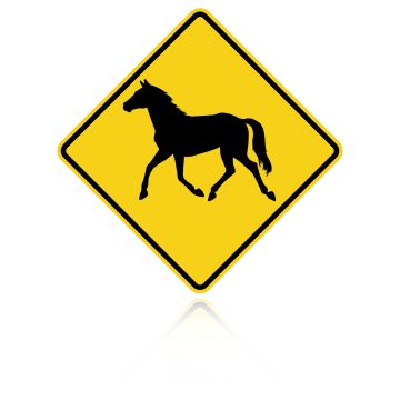 MUTCD W11-22 Horse