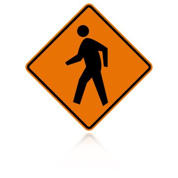 MUTCD W11-2 Crosswalk Sign