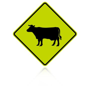 MUTCD W11-4 Cattle