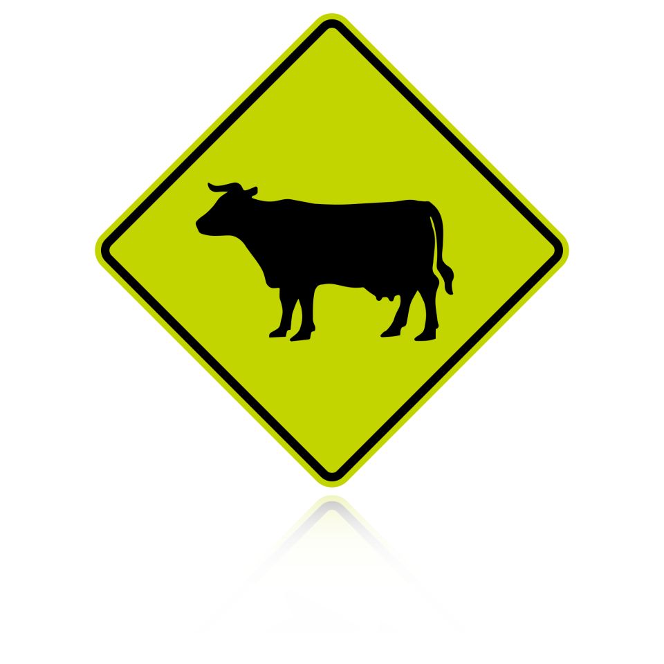 MUTCD W11-4 Cattle