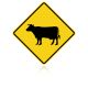 MUTCD W11-4 Cattle
