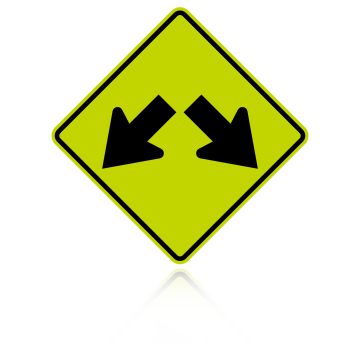 MUTCD W12-1 Double Arrow