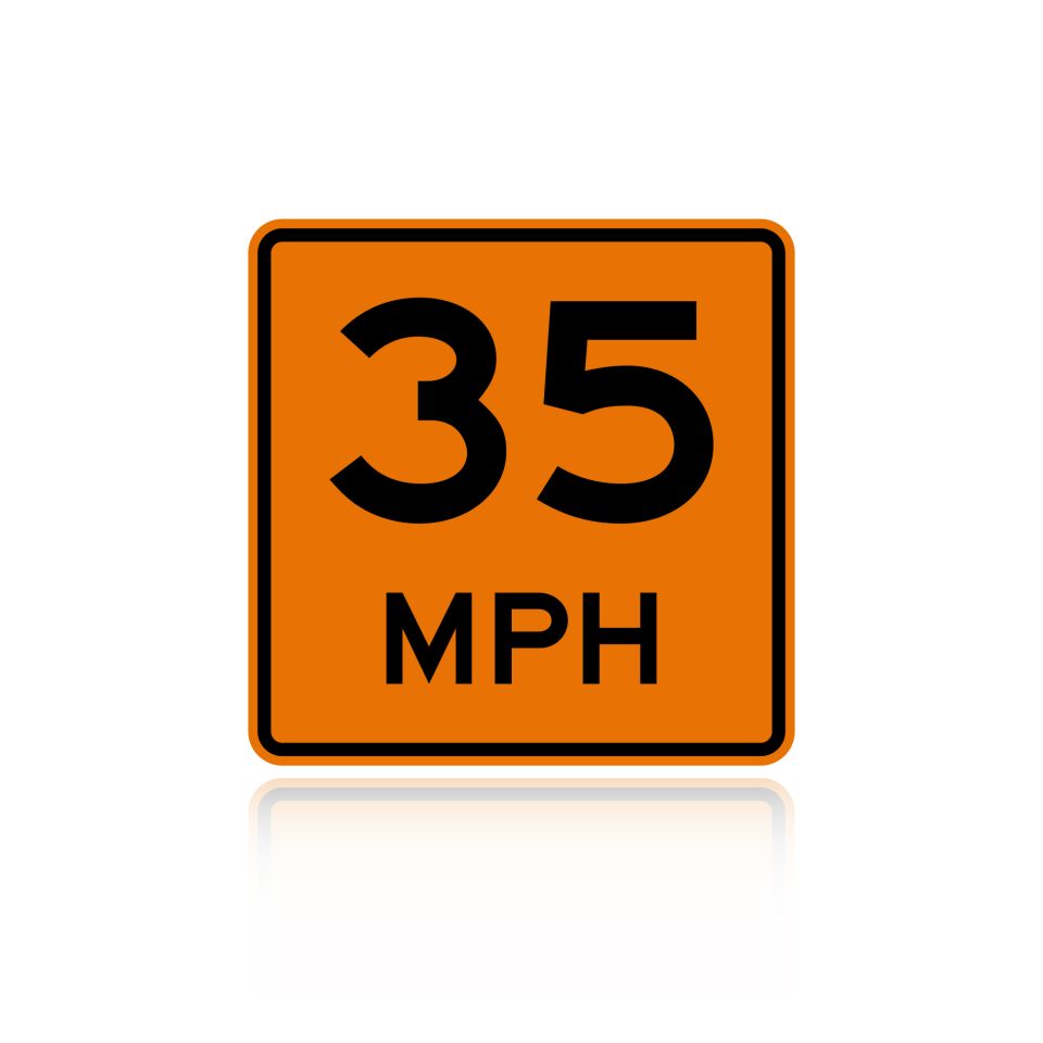 MUTCD W13-1 Advisory 35 MPH