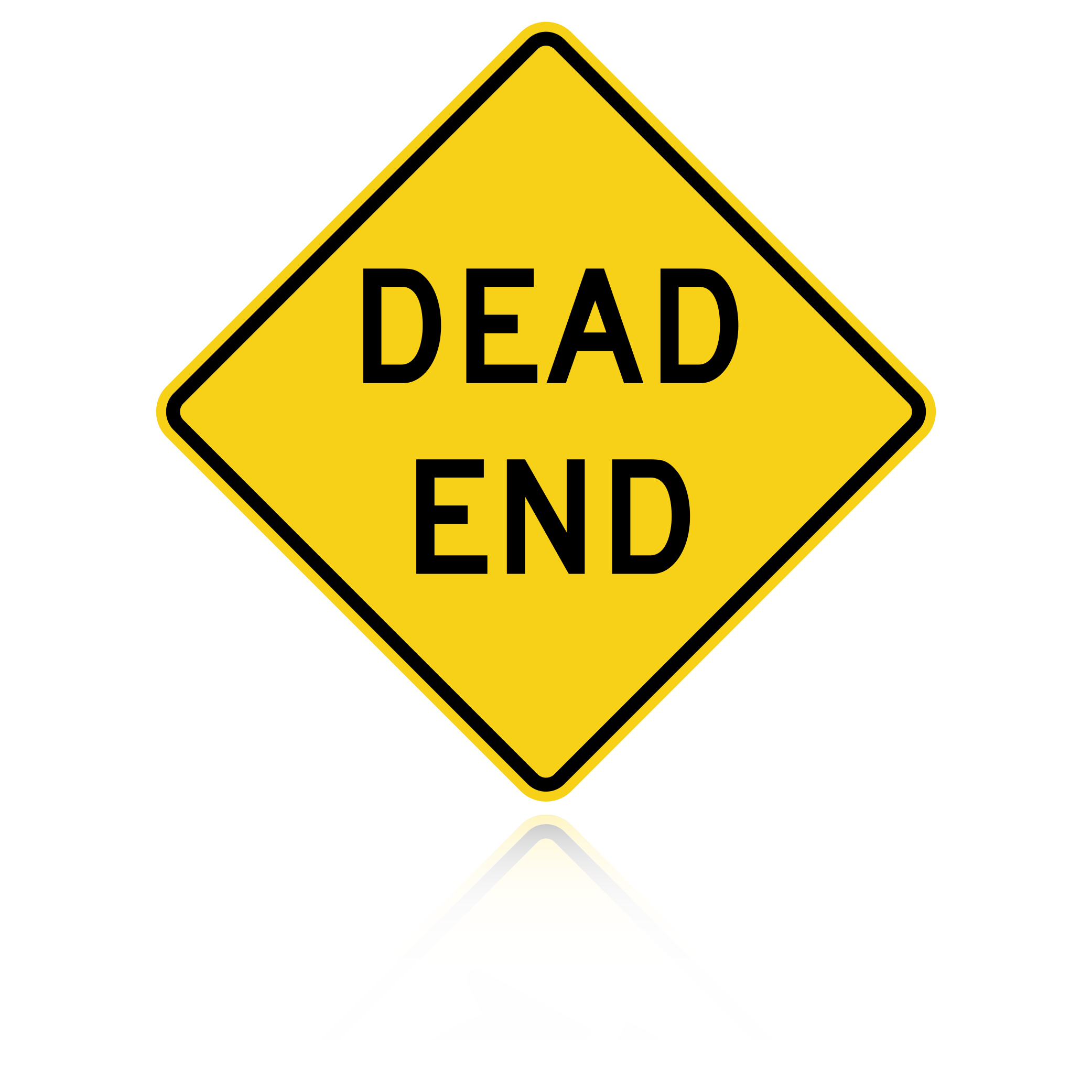 【期間限定出品】Dead Ends and Detours Amazon.com: 1PC Dead End No Thru Traffic Sign, 18 x 12