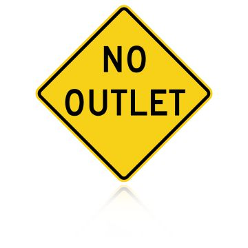 MUTCD W14-2 No Outlet