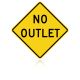 MUTCD W14-2 No Outlet