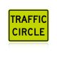 MUTCD W16-12P Traffic Circle