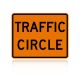 MUTCD W16-12P Traffic Circle