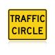 MUTCD W16-12P Traffic Circle