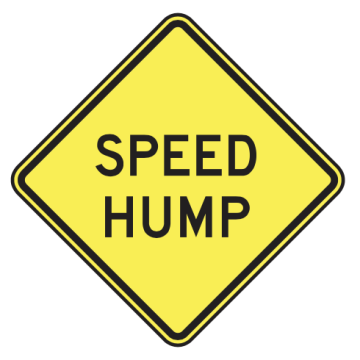 MUTCD W17-1 Speed Hump