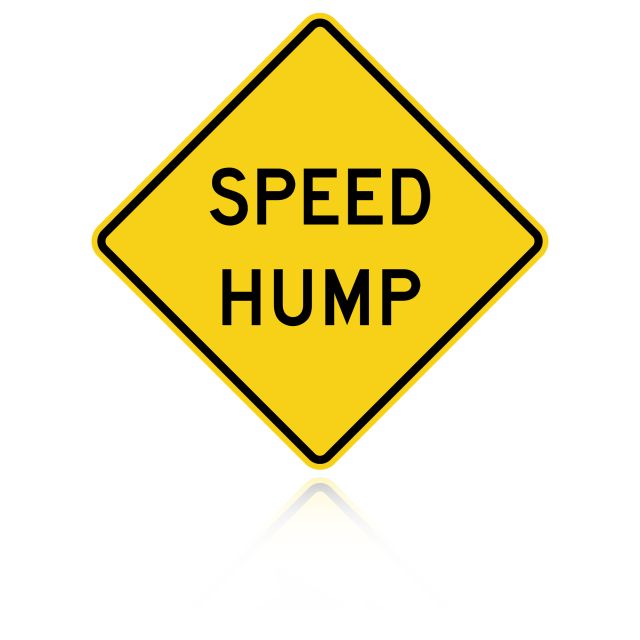MUTCD W17-1 Speed Hump