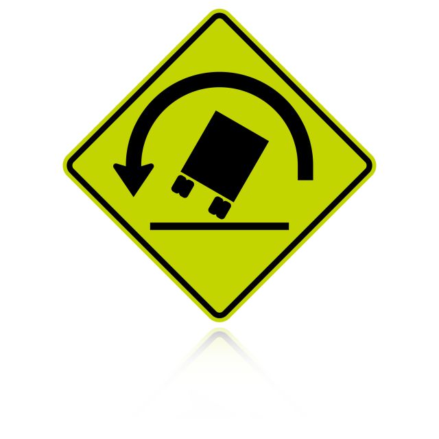 MUTCD W1-13L Truck Rollover