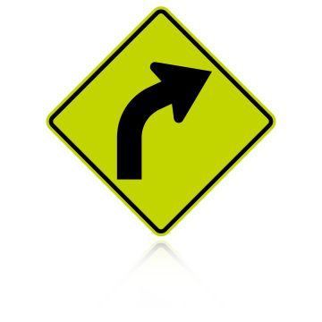 MUTCD W1-2R Curve Right