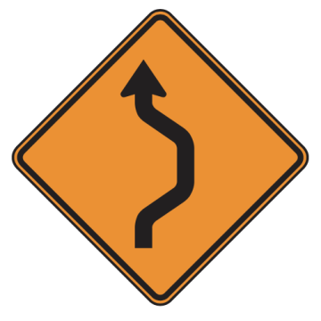 MUTCD W24-1 Double Reverse Curve