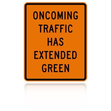 MUTCD W25-1 Oncoming Traffic Has Extended Green