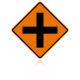 MUTCD W2-1 Crossroad Intersection