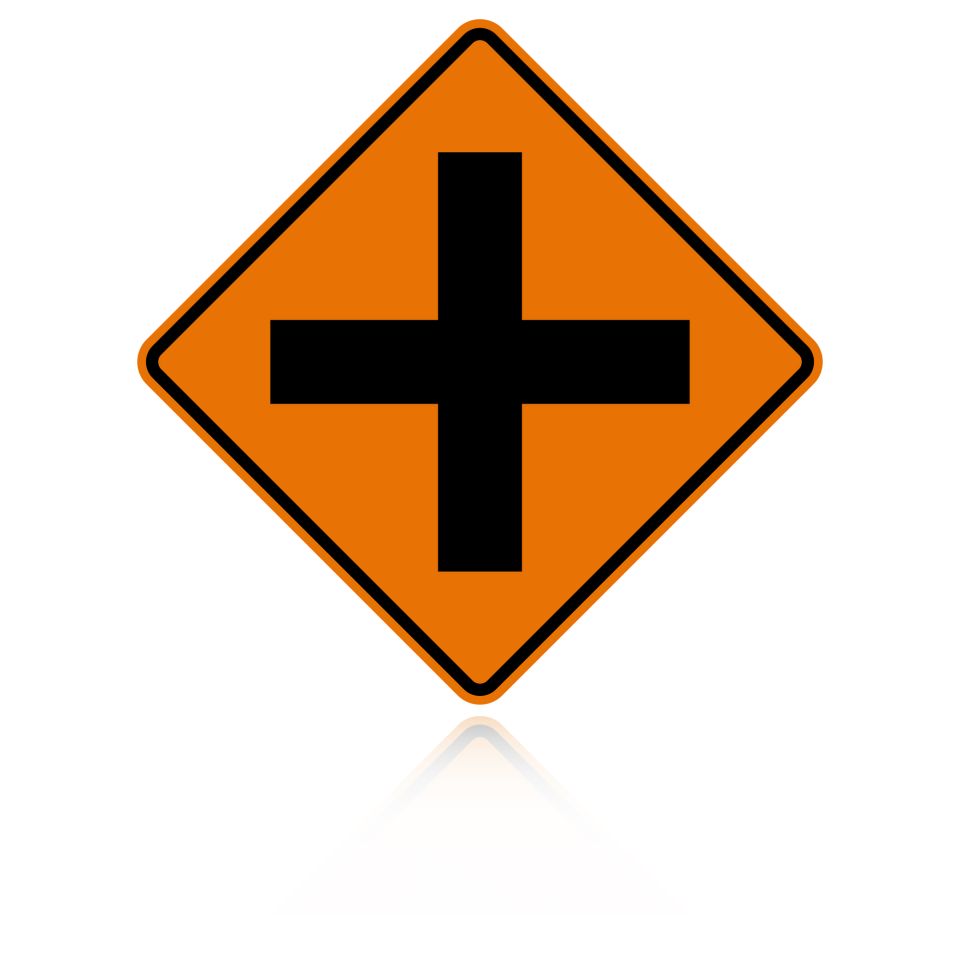 MUTCD W2-1 Crossroad Intersection