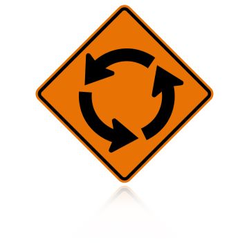 MUTCD W2-6 Roundabout Sign