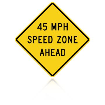 MUTCD W3-5a 25 MPH Speed Zone Ahead