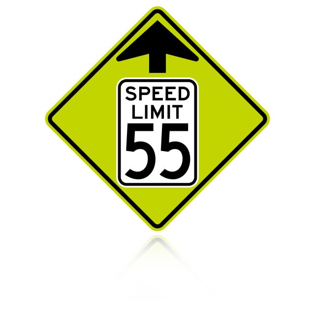 MUTCD W3-5 Reduced Speed Limit Ahead