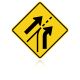 MUTCD W4-6 Entering Roadway Added Lane Right