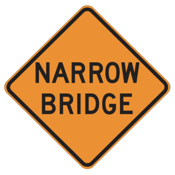 MUTCD W5-2 Narrow Bridge