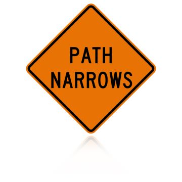 MUTCD W5-4A Path Narrows