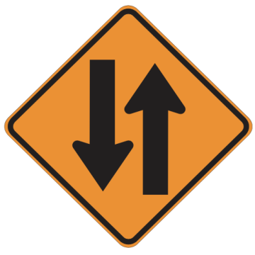 MUTCD W6-3 Two-Way Traffic