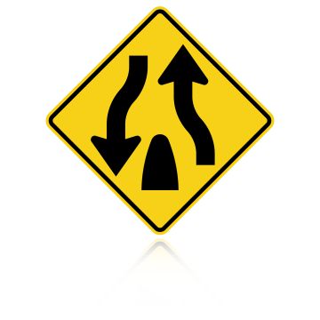 MUTCD W6-2 Divided Highway