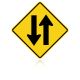 MUTCD W6-3 Two Way Traffic