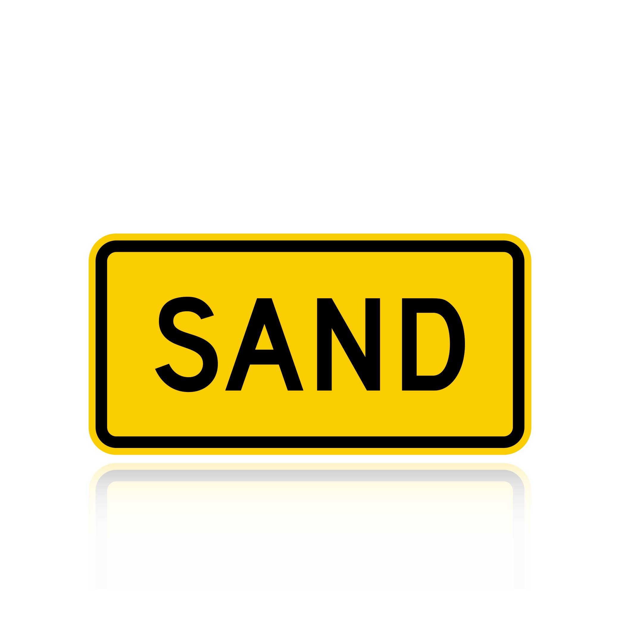 MUTCD W7-4DP Sand (Plaque) Traffic Sign